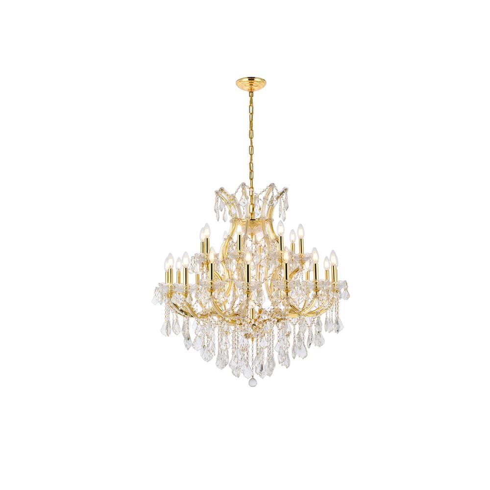 Maria Theresa 24 light Gold Chandelier Clear Royal Cut Crystal. Picture 1