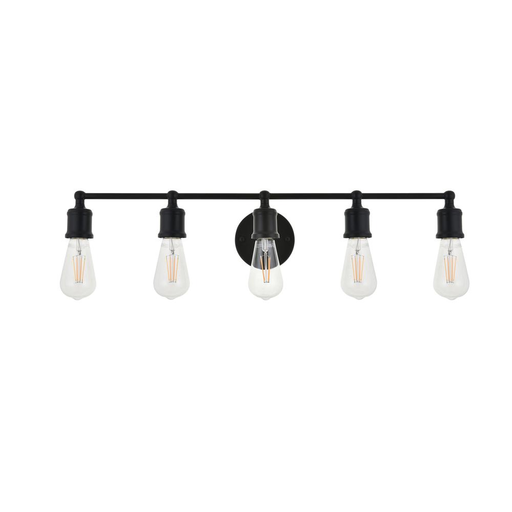Serif 5 light black Wall Sconce. Picture 2