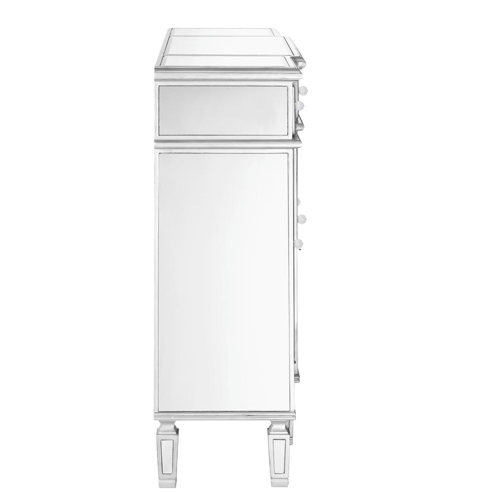 3 Drawer 4 Door Cabinet 48 .In. X 14 In. X 36 In. in silver Clear. Picture 9