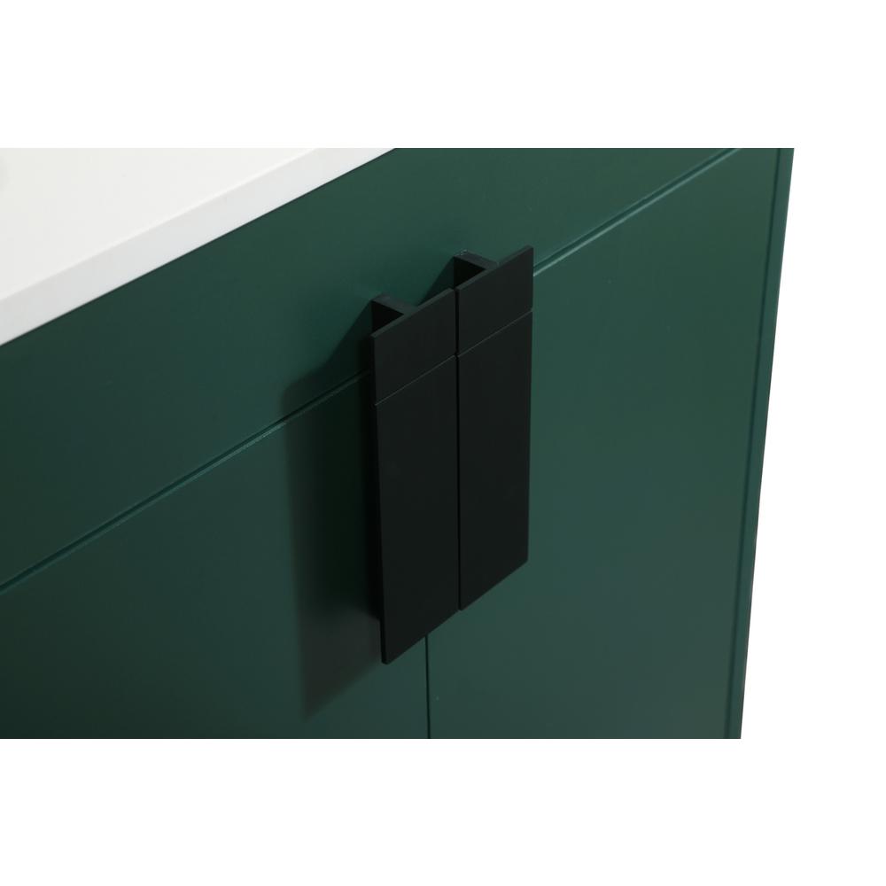 24 inch Single bathroom vanity in green. Picture 12