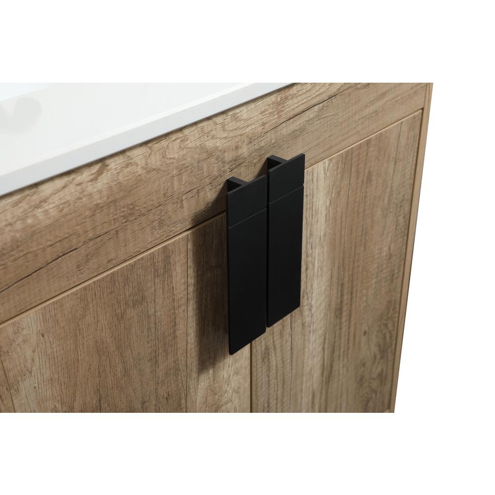 60 inch double bathroom vanity in natural oak. Picture 12