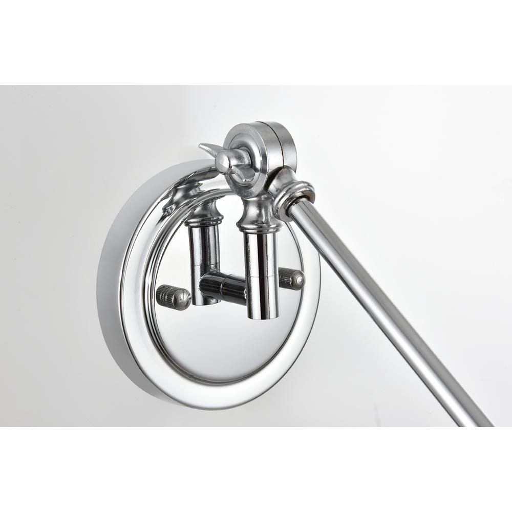Ledger 1 light Chrome swing arm wall sconce. Picture 6