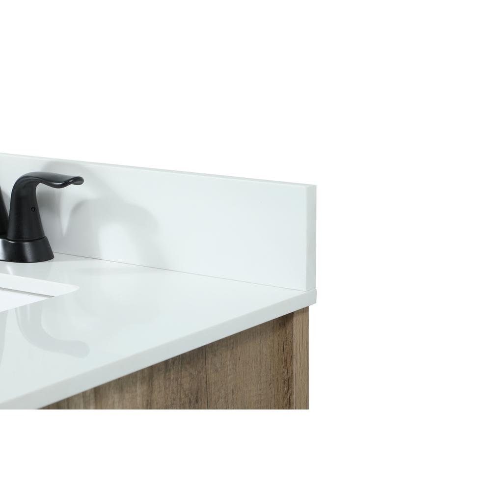 30 inch Single bathroom vanity in natural oak with backsplash. Picture 11