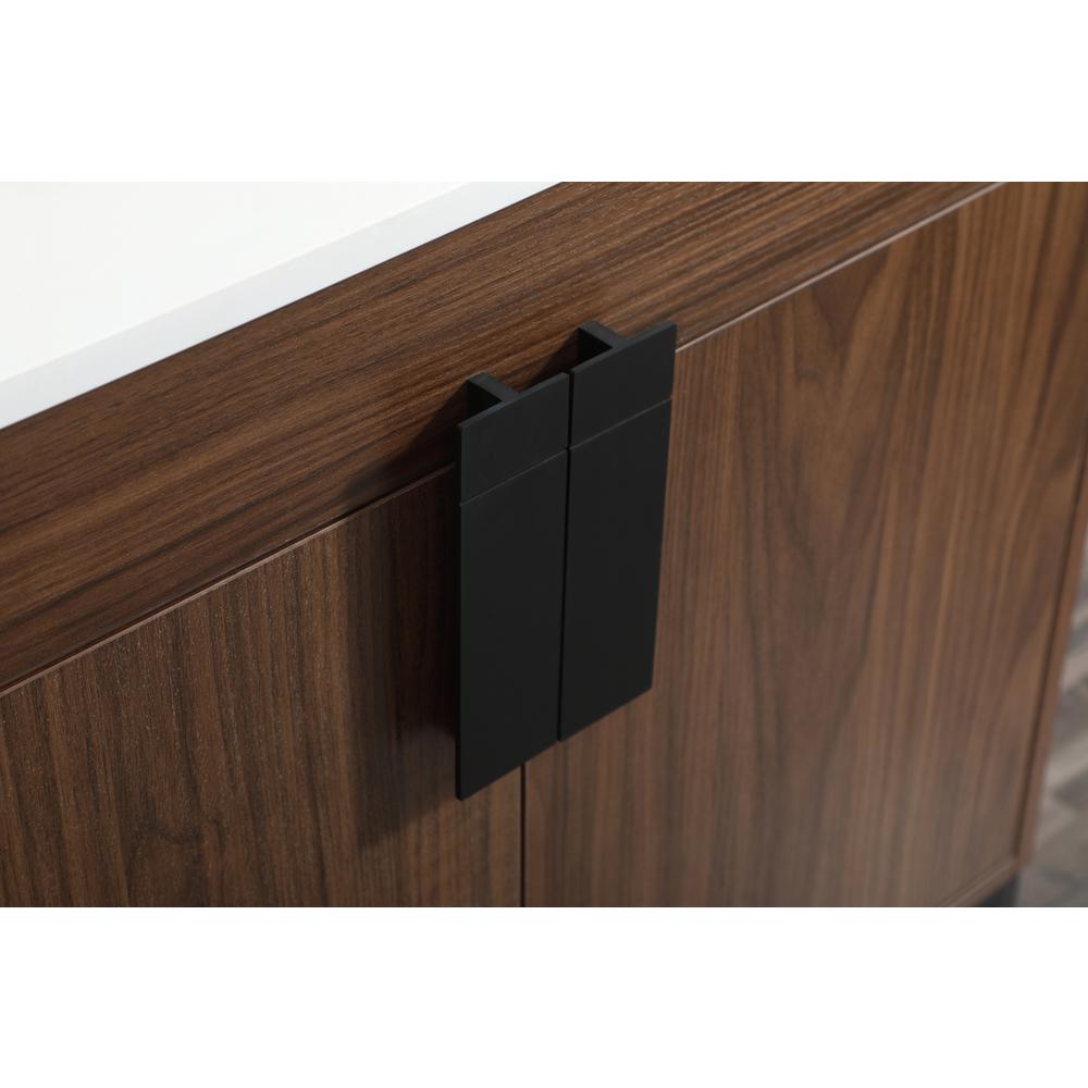 30 inch Single bathroom vanity in walnut. Picture 12