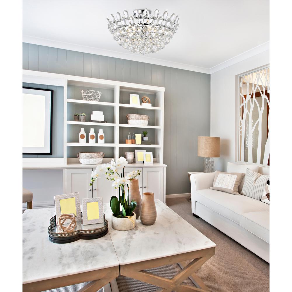 Emilia 20 inch flush mount in chrome. Picture 8