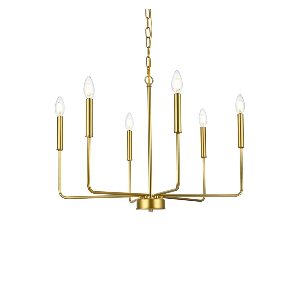 Willa 26 inch Pendant Light in Brass. Picture 2