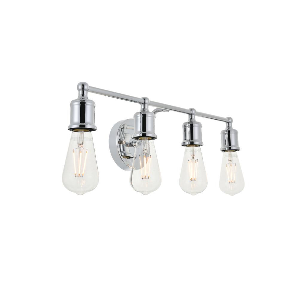 Serif 4 light chrome Wall Sconce. Picture 5