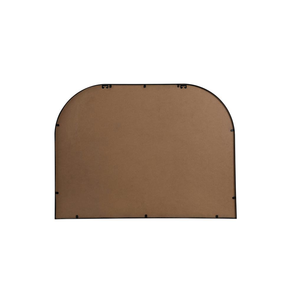 Metal Frame Arch Mirror 40x30 Inch in Black. Picture 8