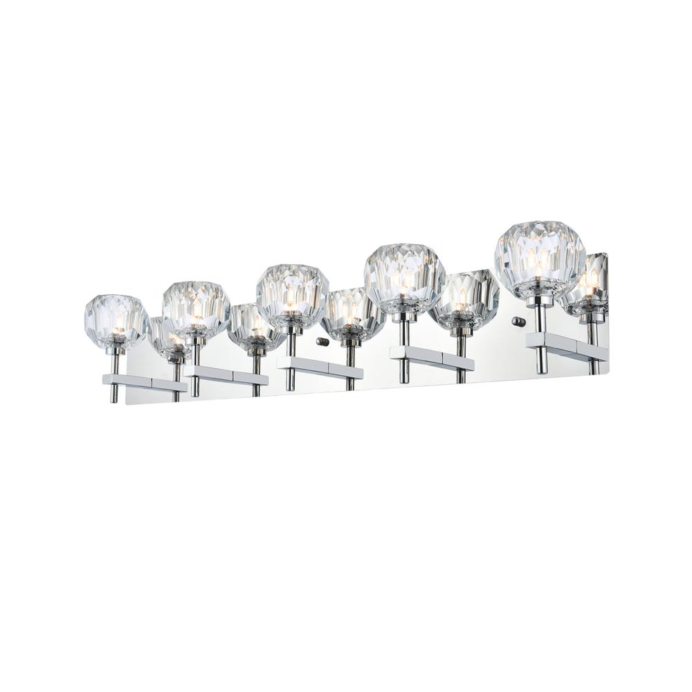 Graham 5 Light Wall Sconce in Chrome. Picture 2