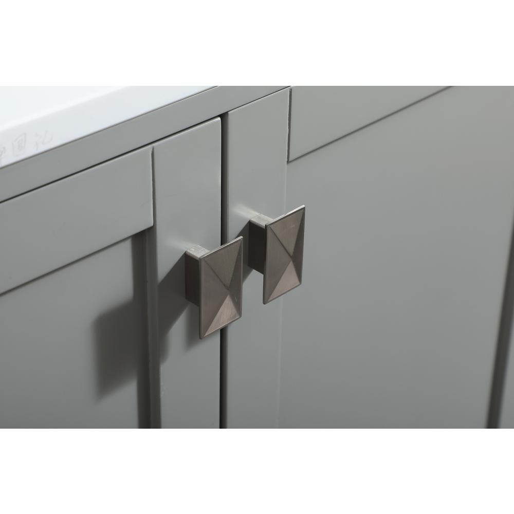 60 inch Single bathroom vanity in grey. Picture 12