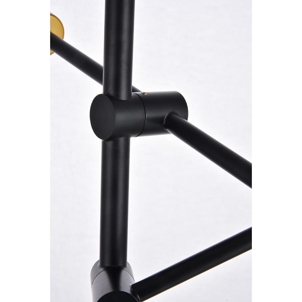 Axel 6 Lights Black Pendant. Picture 5