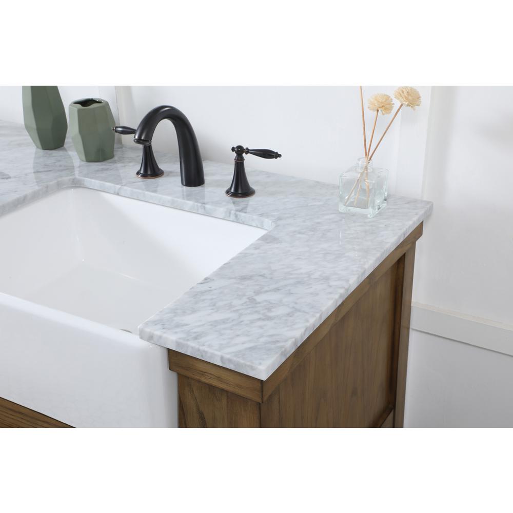 60 inch double bathroom vanity in driftwood. Picture 5
