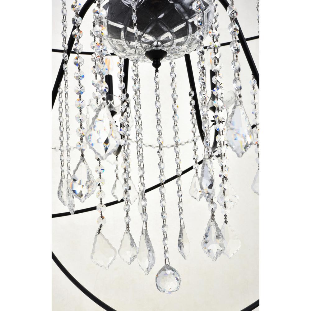 Cordelia 24 Light black Crystal Pendant. Picture 4