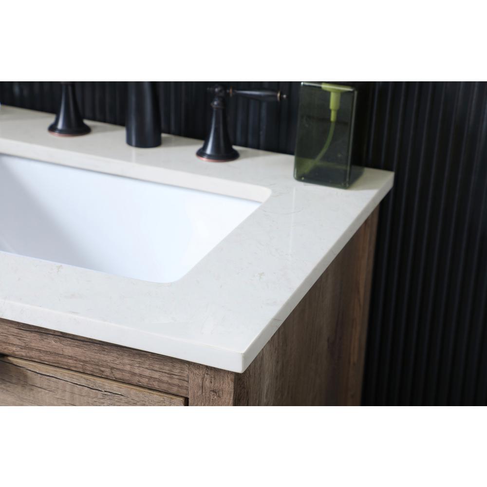 24 Inch SIngle Bathroom Vanity In Natural Oak. Picture 5