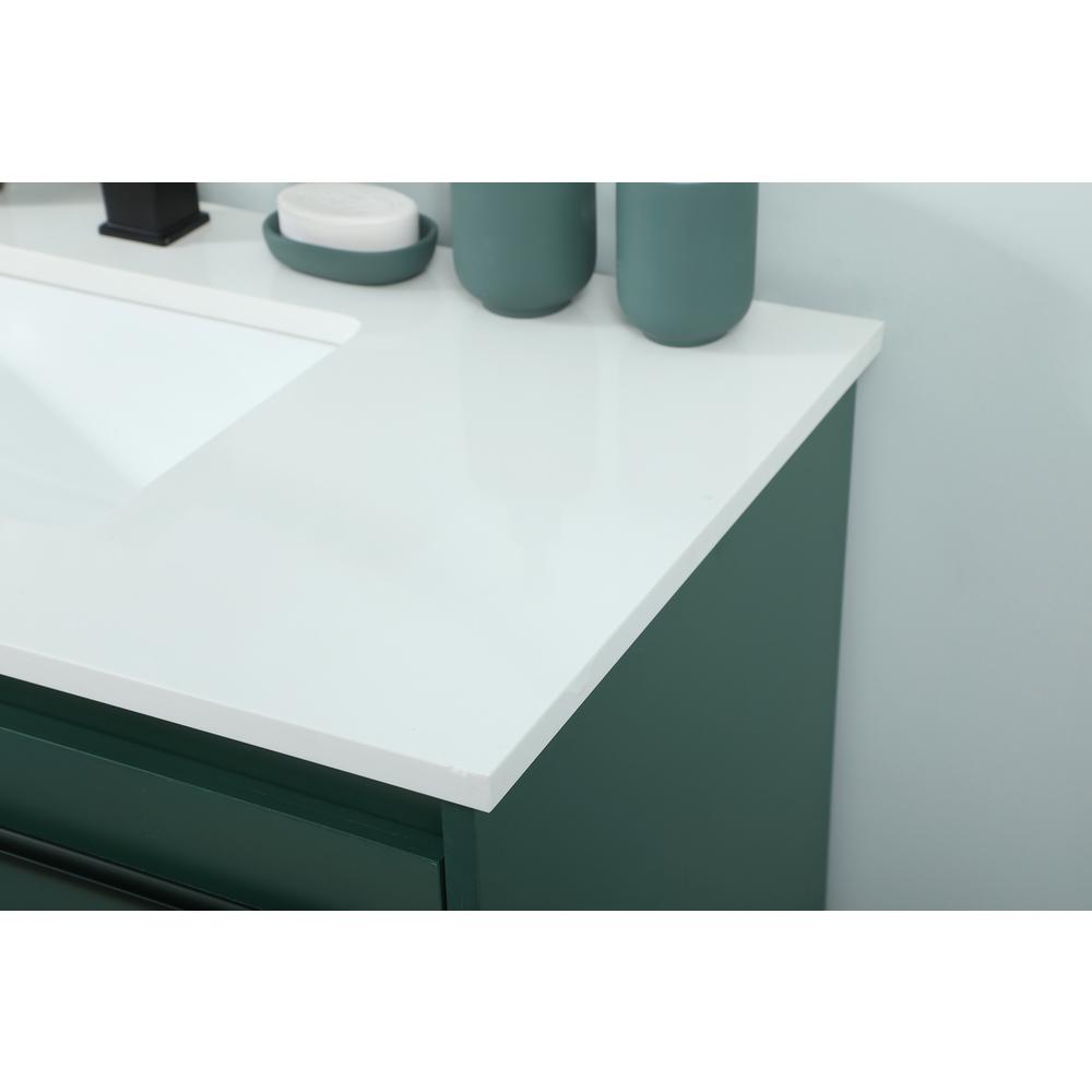 36 inch Single bathroom vanity in green. Picture 5
