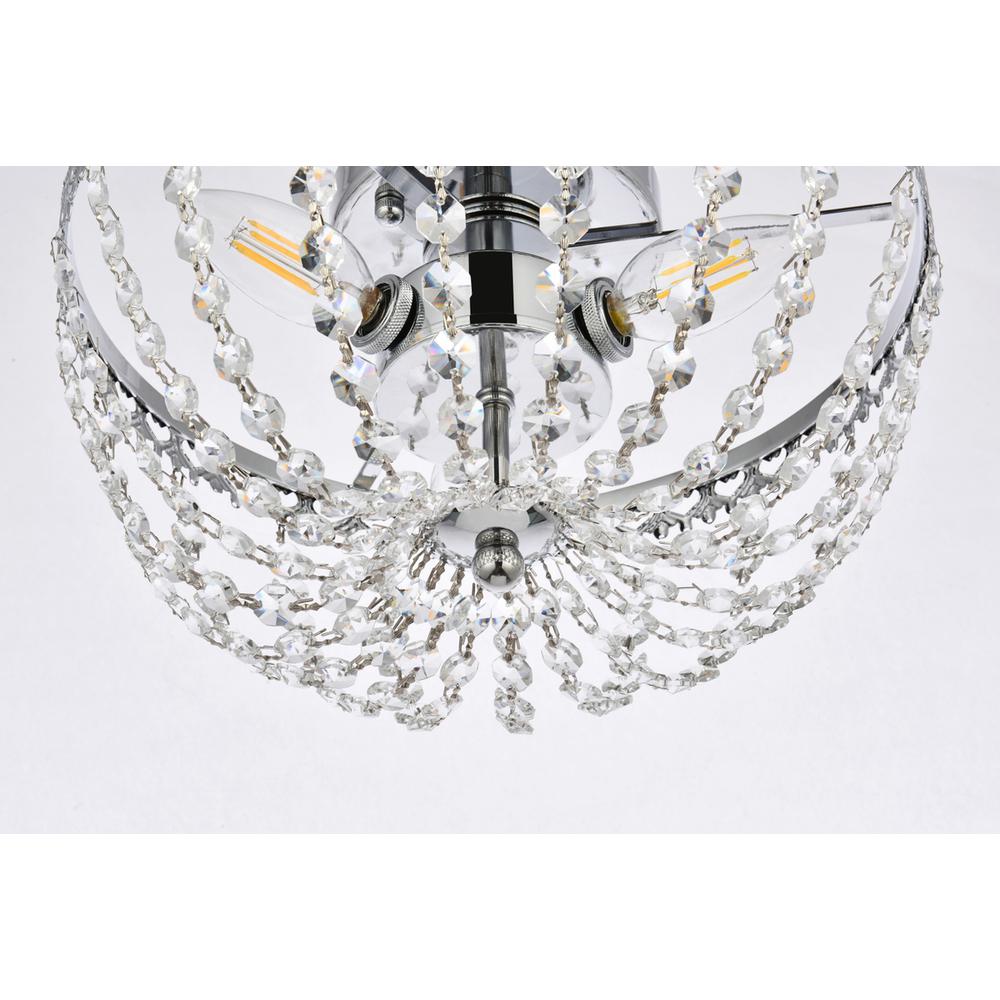 Kylie 12 inch flush mount in chrome. Picture 3