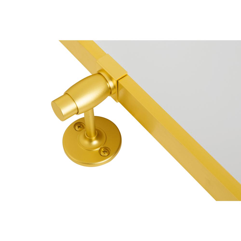 Rectangle Pivot Mirror 24X20 Inch In Gold. Picture 3