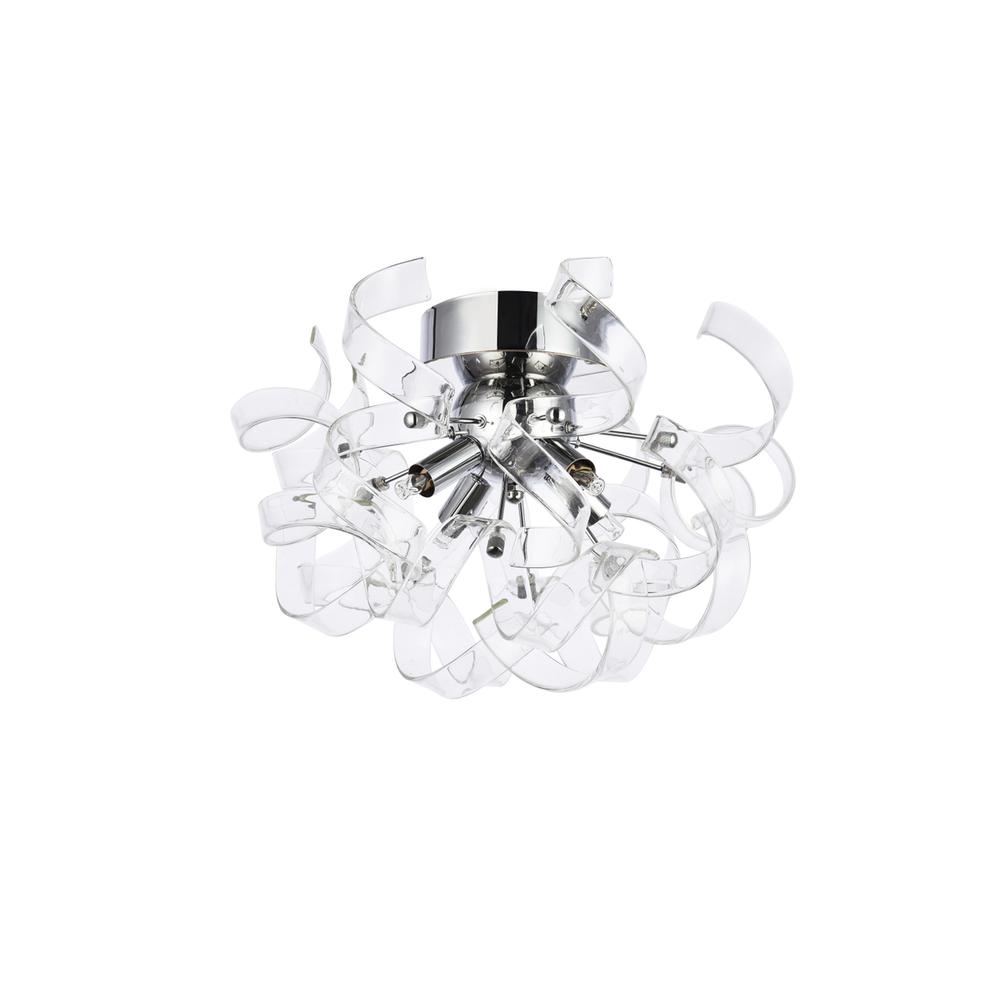 Ritz 4 Light Chrome Flush Mount, Wall Sconce. Picture 6