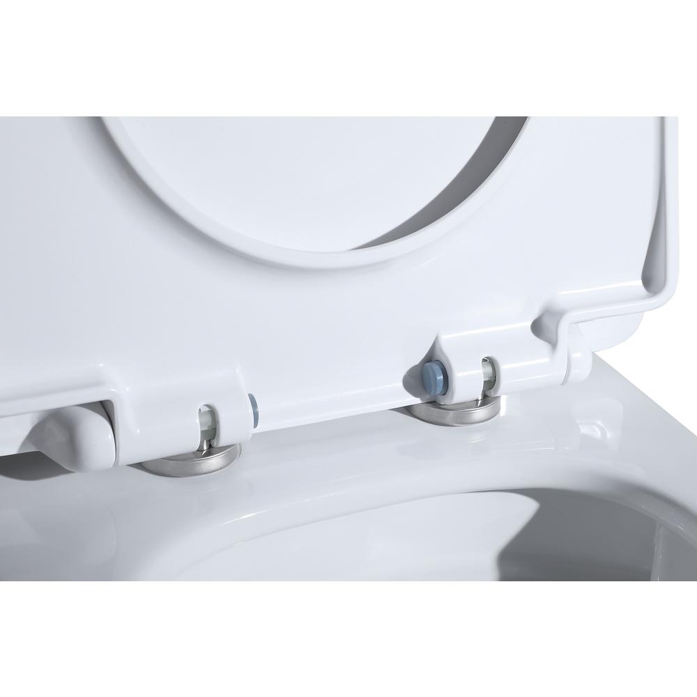 Winslet One-piece elongated Toilet 28x15x30 in White. Picture 12