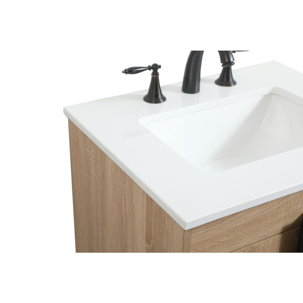24 inch Single bathroom vanity in mango wood. Picture 11
