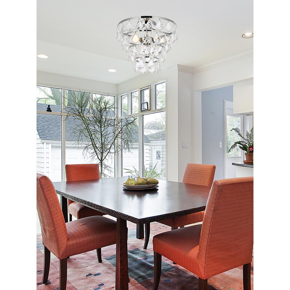 Ella 16 inch flush mount in chrome. Picture 8