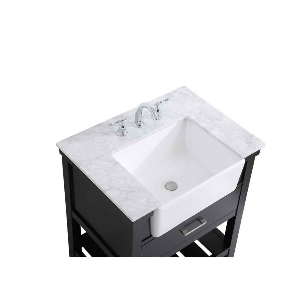 30 inch Single bathroom vanity in black. Picture 10