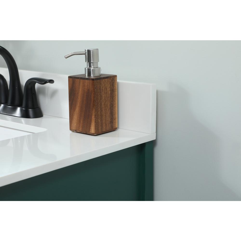 30 inch Single bathroom vanity in green with backsplash. Picture 5