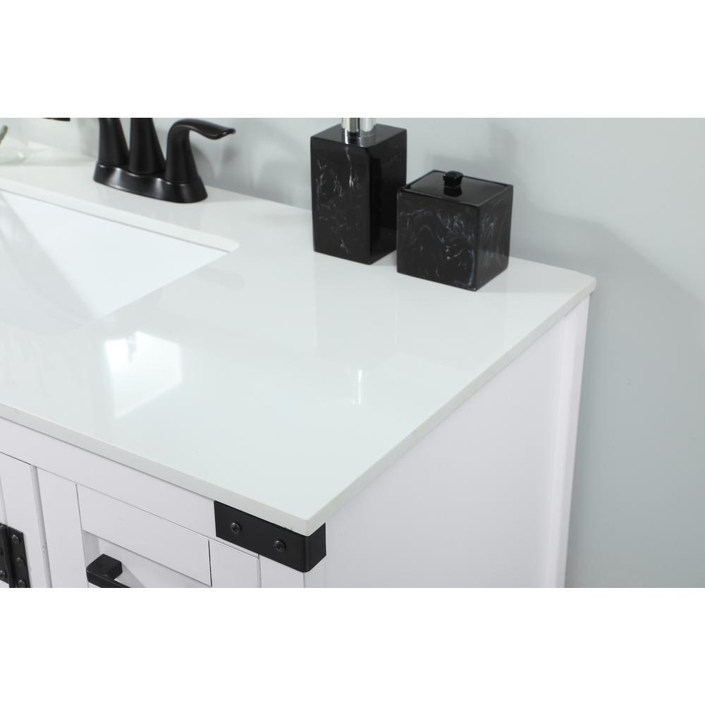 32 inch Single bathroom vanity in white. Picture 5