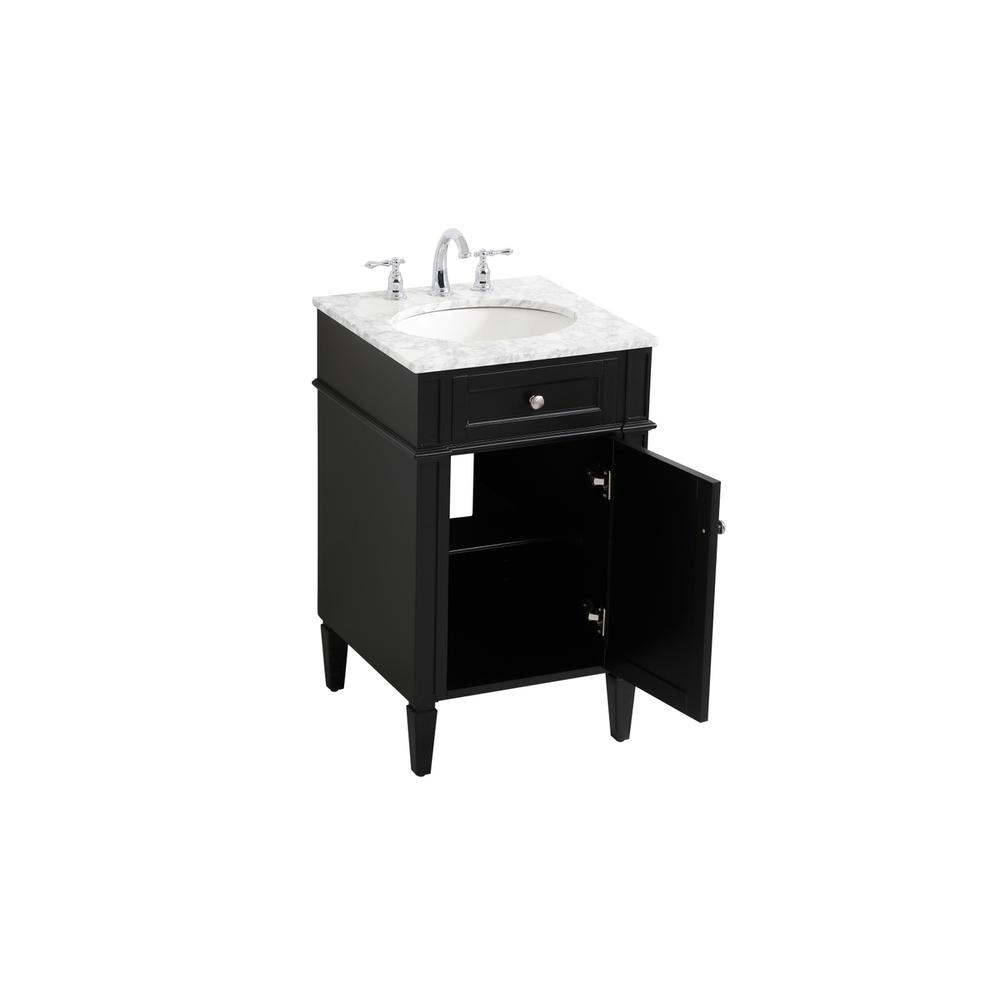 21 inch Single bathroom vanity in black. Picture 9