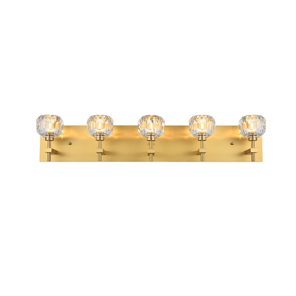Graham 5 Light Wall Sconce in Gold. Picture 1