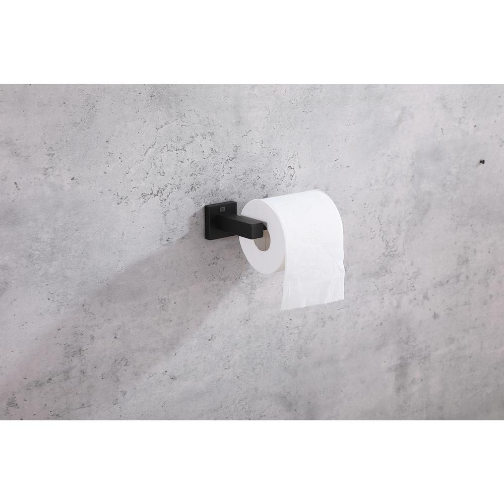 Isla 3-Piece Bathroom Hardware Set in Matte Black. Picture 4