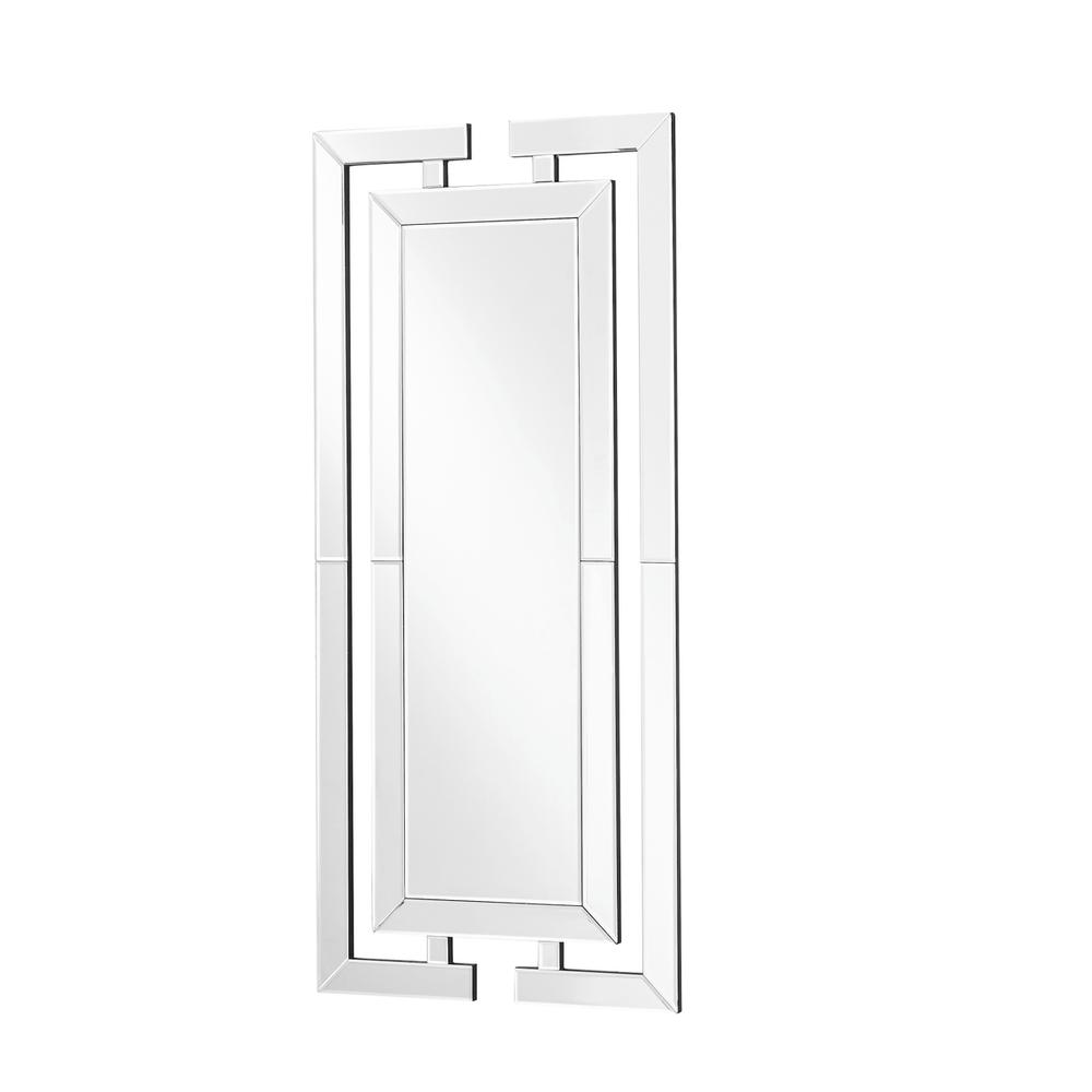 Sparkle 21 in. Contemporary Rectangle Mirror in Clear. Picture 1