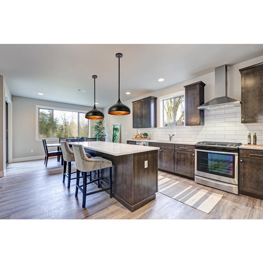 Circa Collection Pendant D16.5in H12in Lt:1 Black Finish. Picture 7