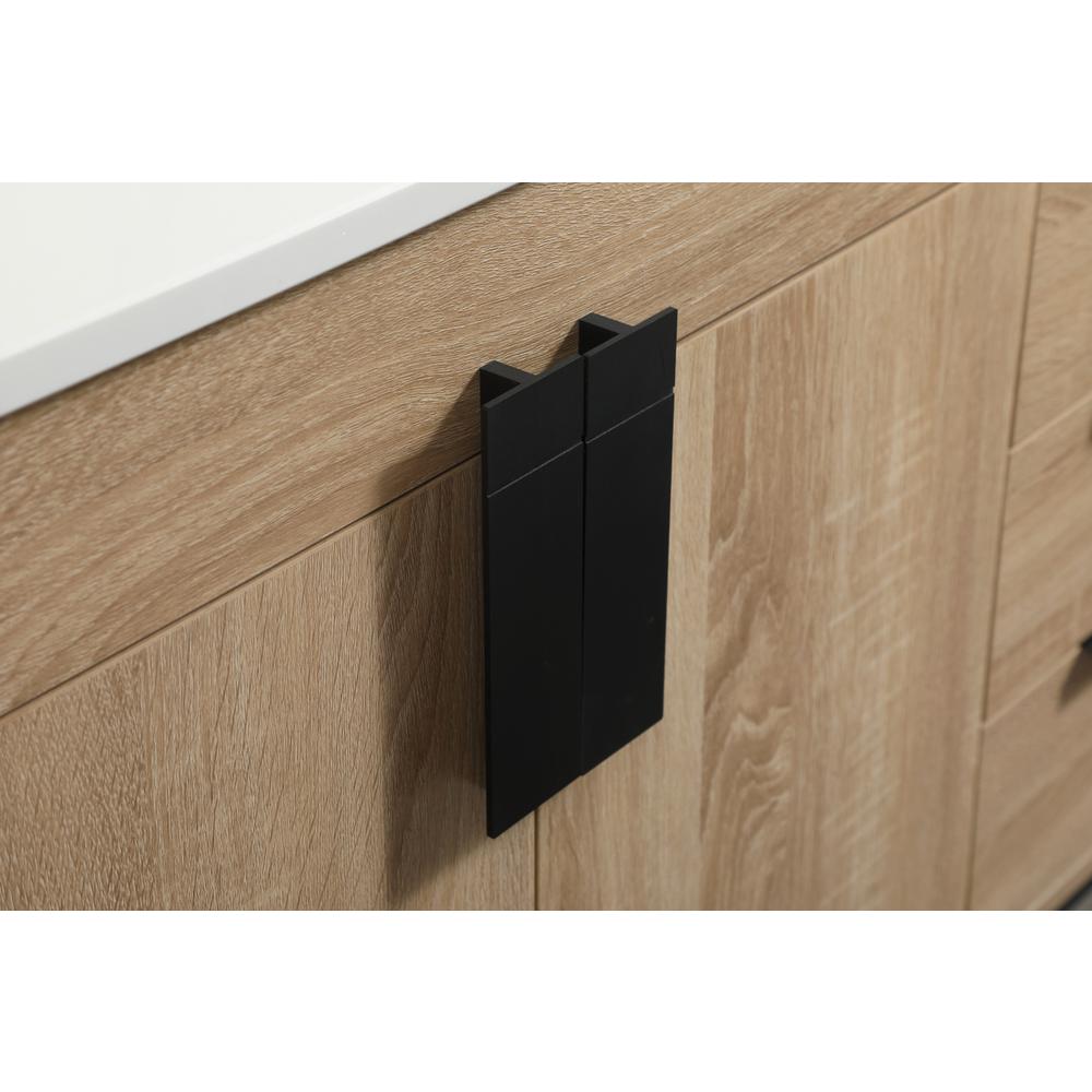 42 inch Single bathroom vanity in mango wood with backsplash. Picture 12