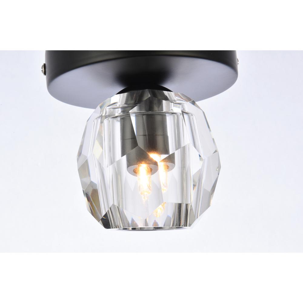 Eren 1 light black flush mount. Picture 4