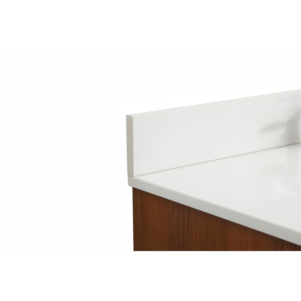 42 inch Single bathroom vanity in teak with backsplash. Picture 11