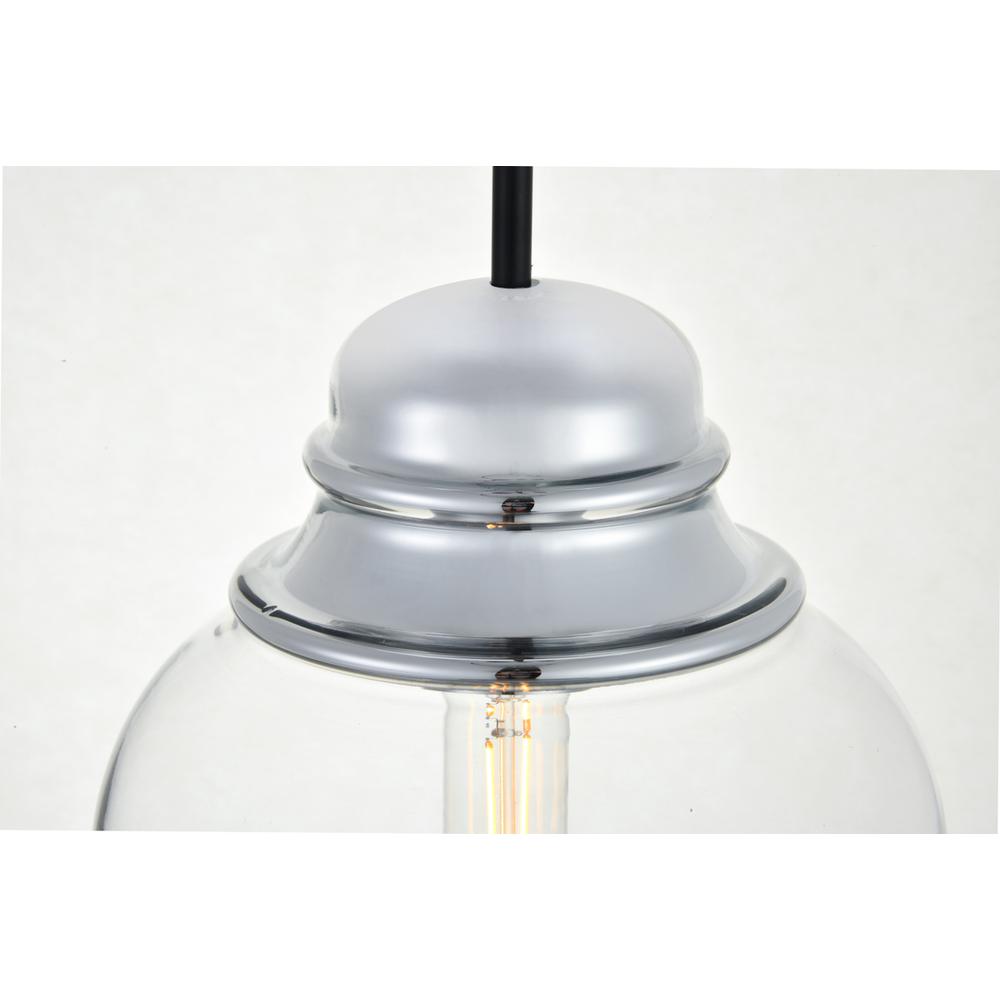 Kenna 1 Light Chrome Pendant With Clear Glass. Picture 3