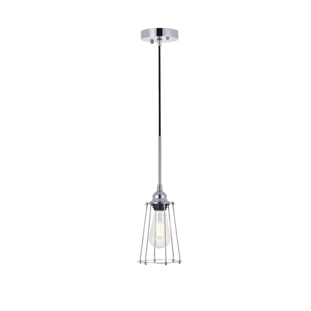 Auspice 1 Light Chrome Pendant. Picture 1