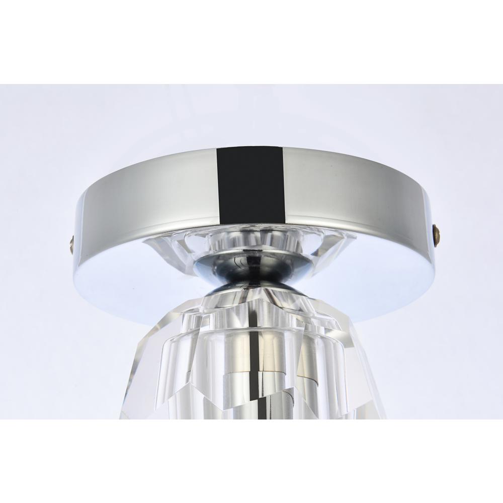 Eren 1 light chrome flush mount. Picture 5