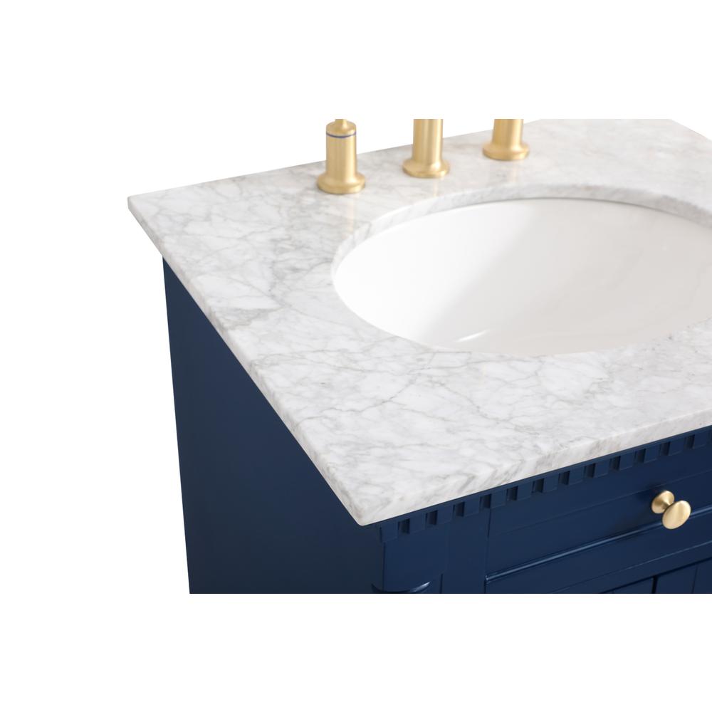 24 inch Single bathroom vanity in  Blue. Picture 11