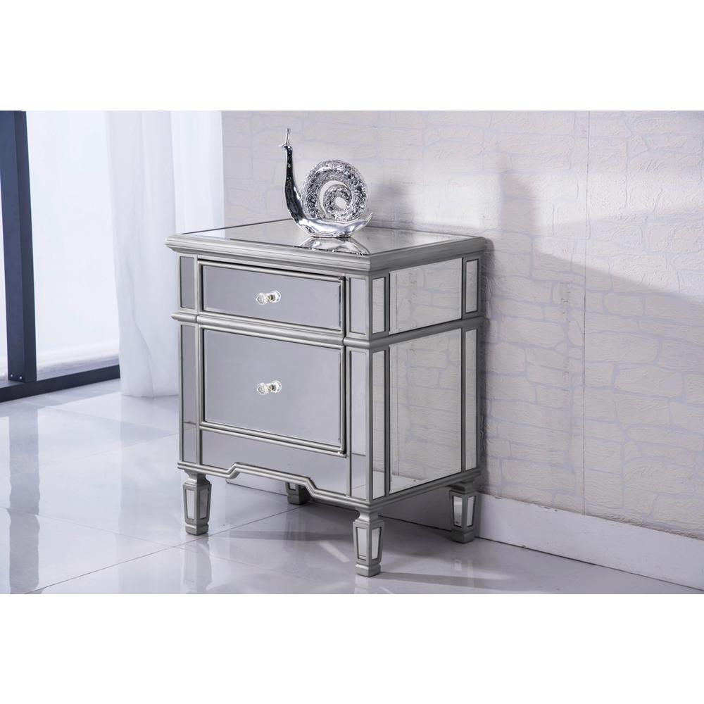 1 Door Cabinet 24 in. x 16 in. x 27 in. in silver paint. Picture 2