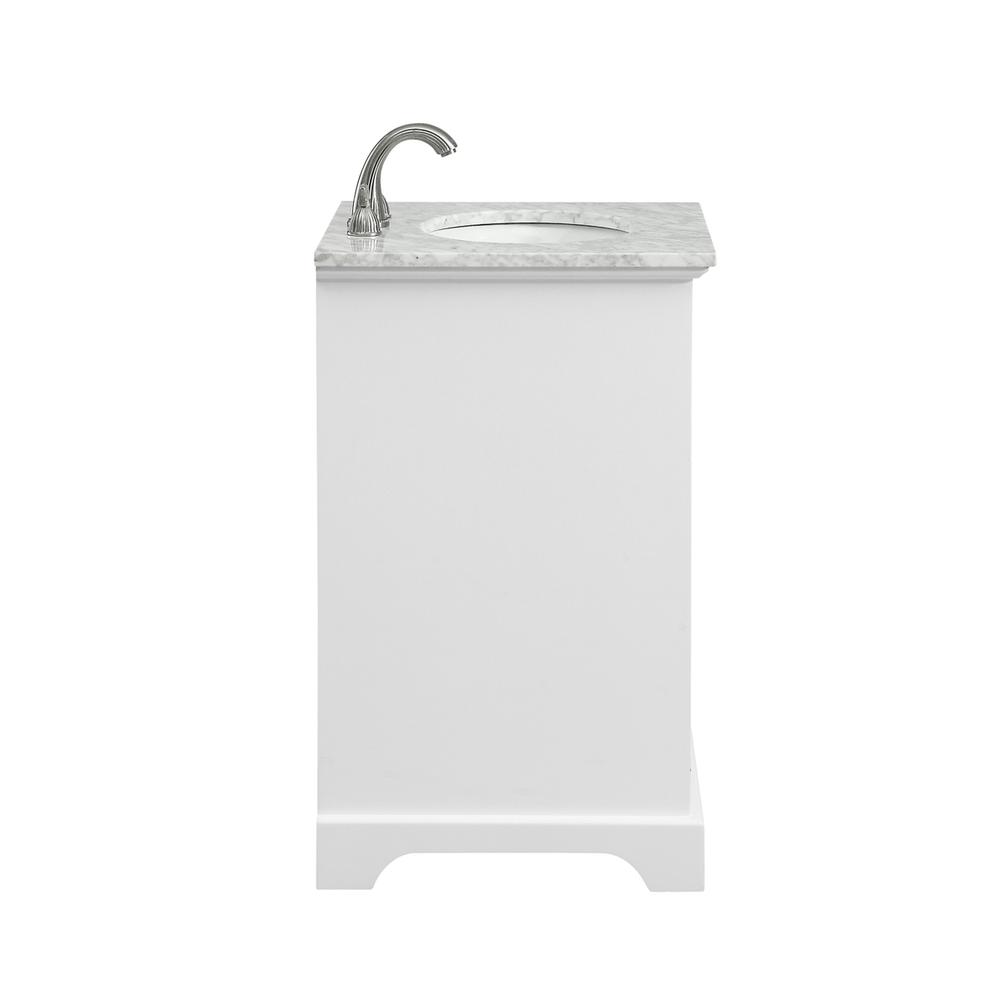 24 In. Single Bathroom Vanity Set In White. Picture 2
