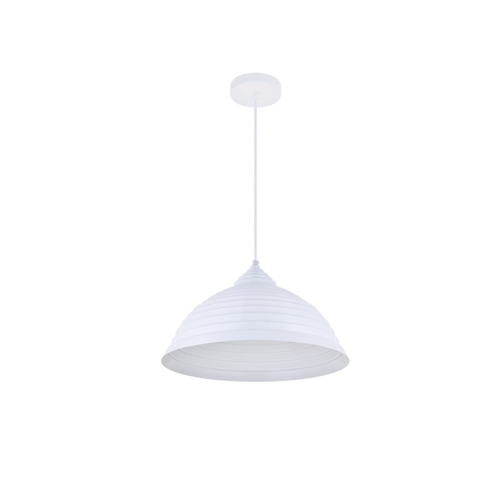 Circa 1 Light White Pendant. Picture 7