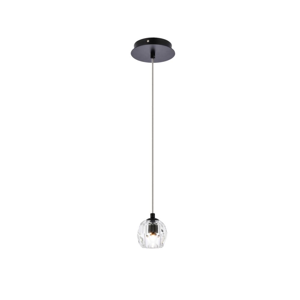 Eren 1 light Black pendant. Picture 1