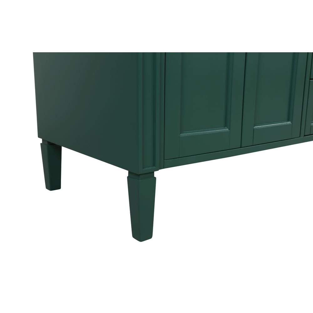 60 inch double bathroom vanity in green. Picture 13
