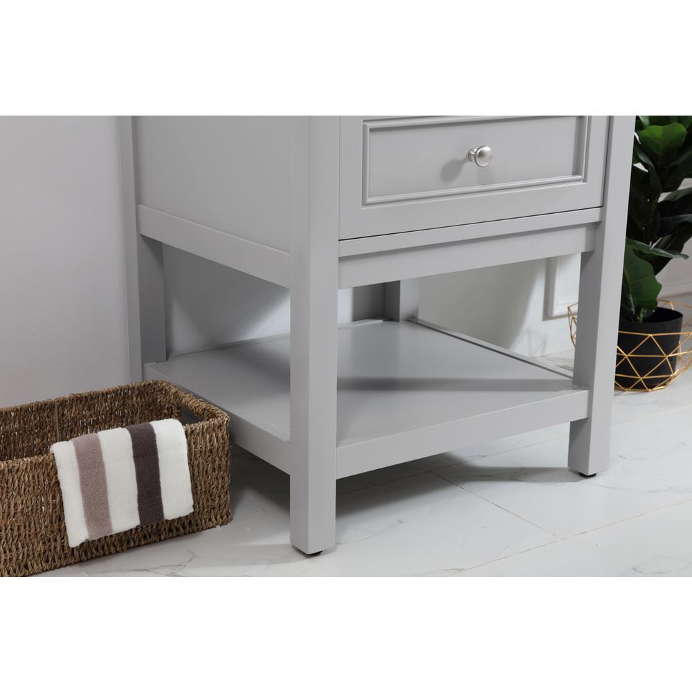24 in. Single bathroom vanity set in Grey. Picture 5