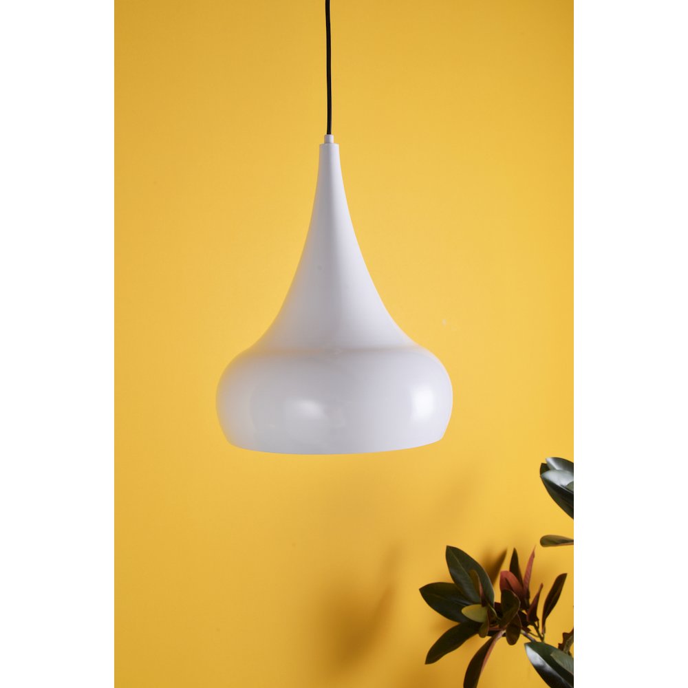 Circa 1 Light White Pendant. Picture 8