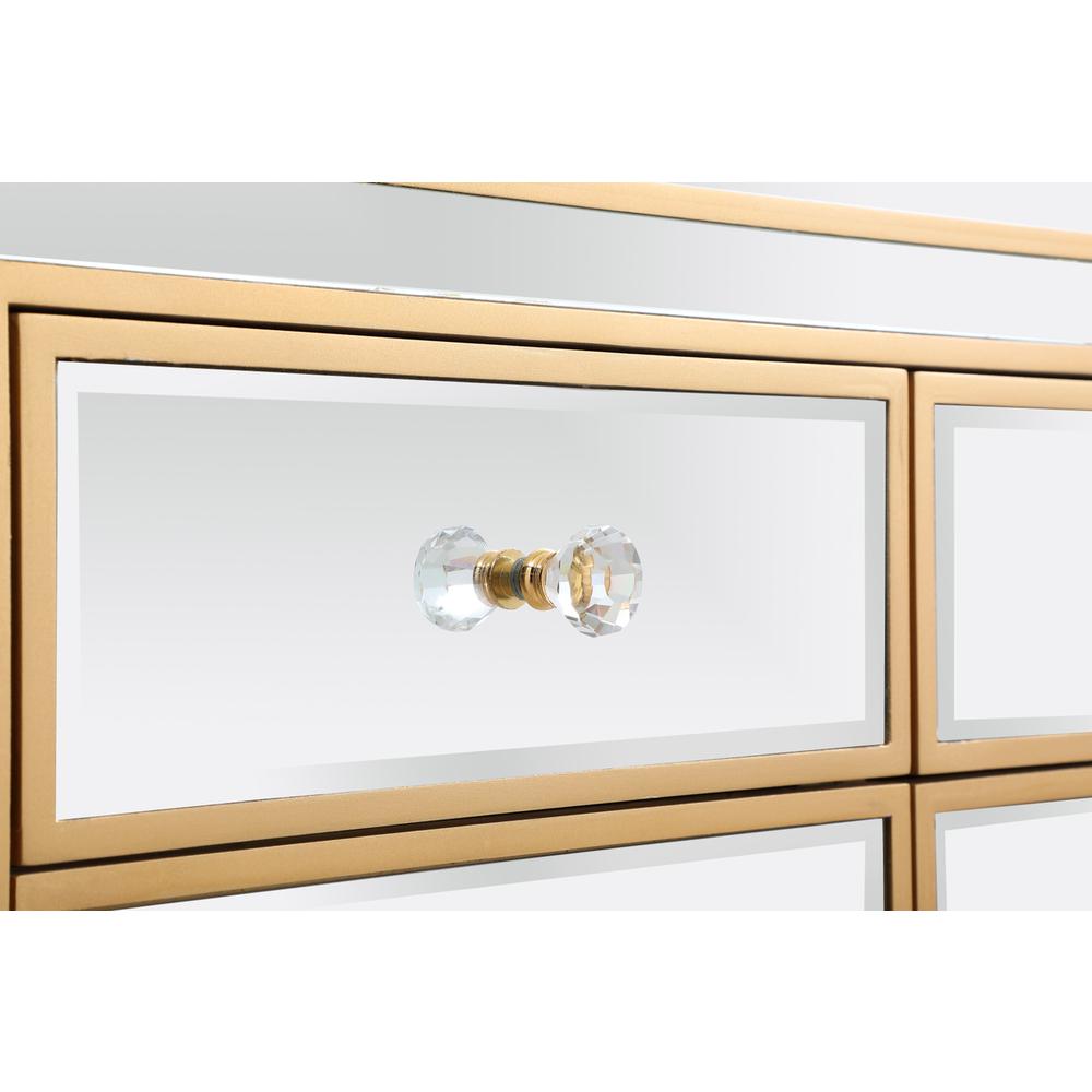 Reflexion 72 in. mirrored credenza in gold. Picture 7