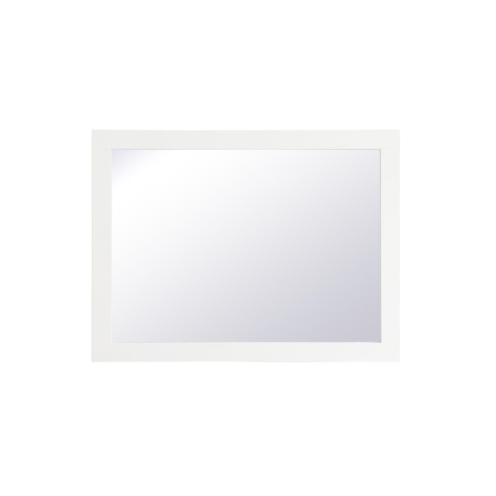 Aqua rectangle vanity mirror 24 inch in White. Picture 6