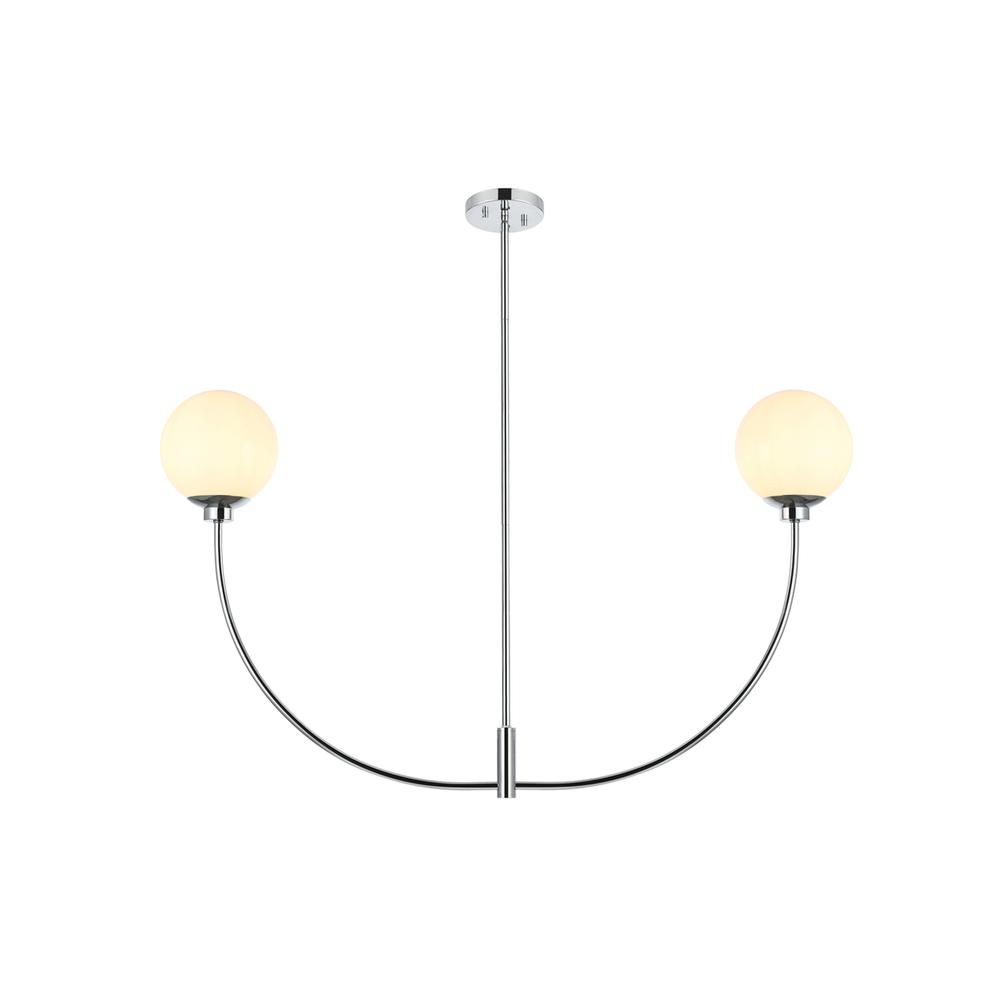 Nyomi 42 inch chandelier in Chrome. Picture 1